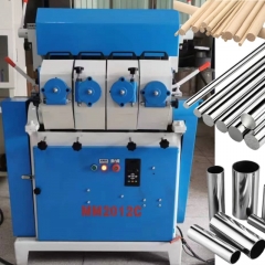wood and metal tubes surface deburring and wire drawing grinding machine
