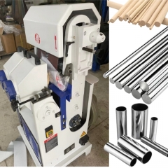 wood and metal tubes surface deburring and wire drawing grinding machine