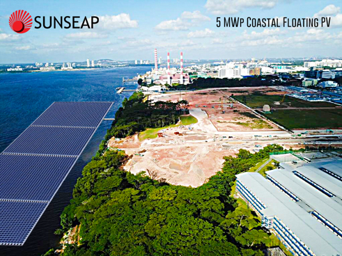 Sunseap construirá uno de los primeros y más grandes sistemas solares flotantes de agua de mar del mundo