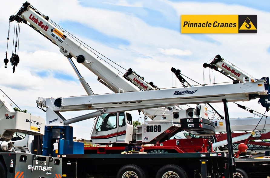 Pinnacle Cranes, um revendedor Link-Belt, Manitex e Shuttlelift é adquirido pela Tecum Equity