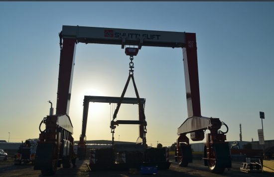 SP Load Cell tests Shuttlelift mobile gantry cranes