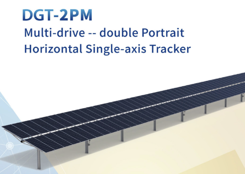 Double portrait Horizontal single axis tracker