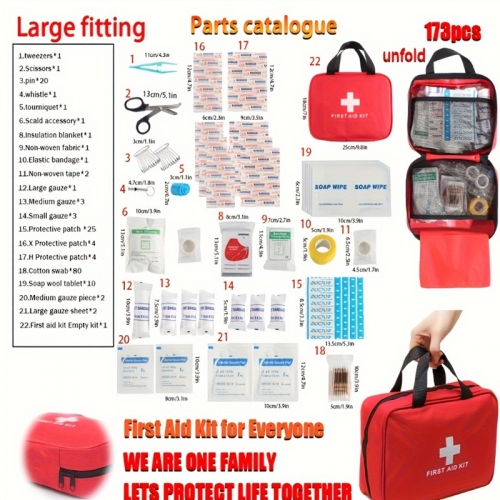 Large Handheld Emergency Bag, Portable Medical Rescue Kit, Car Emergency Survival Bag, Outdoor Travel First Aid Storage Bag