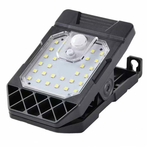 Solar Clip On Light, Motion Sensor LED Wall Sconce, Waterproof Outdoor Solar Lamp, Portable Solar Street Light for Yard Garden Patio Courtyard Exterior