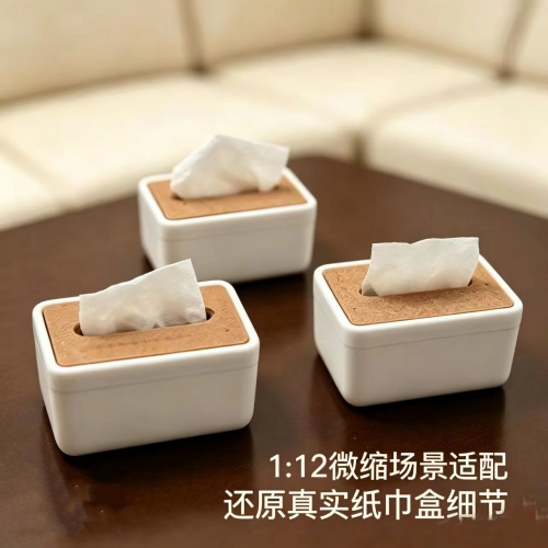 1:12 Miniatur-tuchbox, Simulation, Mini-Papierschubladenbox, Puppenhaus-Szene, Dekorationszubehör, Modellornament, Großhandel