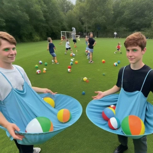 Spielkleid für Mütter, Wurfspiel für den Garten, Requisite für Eltern-Kind-Wurfspiele, interaktives Familienspiel für draußen, verstellbare Schürze mit  für Kinder und Erwachsene, Großhandel