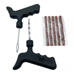 Tubeless Tire Plug Repair Kit with T-Handle Tools
