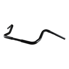 1 Inch 25.4mm Black Steel Motorcycle Handlebar