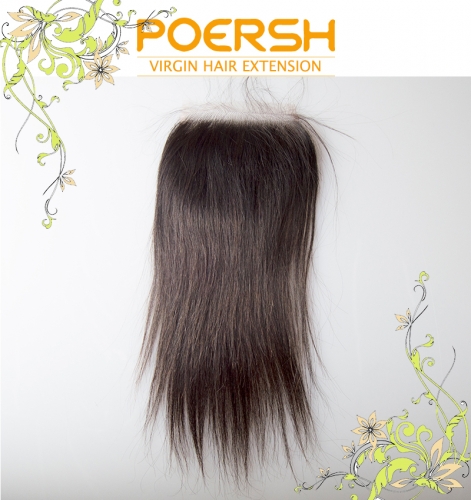 5x5 HD Lace Closure  straight best raw human hair thinnest swiss lace