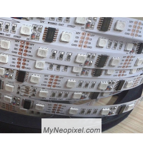 DC12V 48 LED/16 pixel ws2801 programmable LED strip 5m/roll