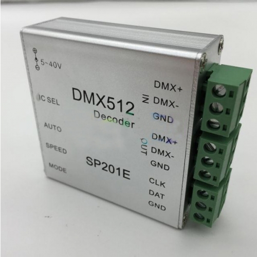 SP201E DMX512 to SPI decoder ws2811 ws2801 APA102 ws2812b