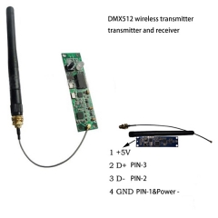 DMX512 wireless transceiver PCB board built-in fixture