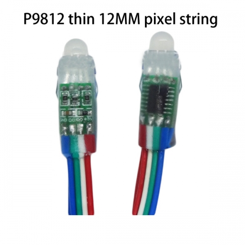 5v 50pcs 12mm P9813 thin pixel LED string