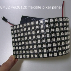 P10 flexible 8×32 pixels ws2812b pixel LED matrix