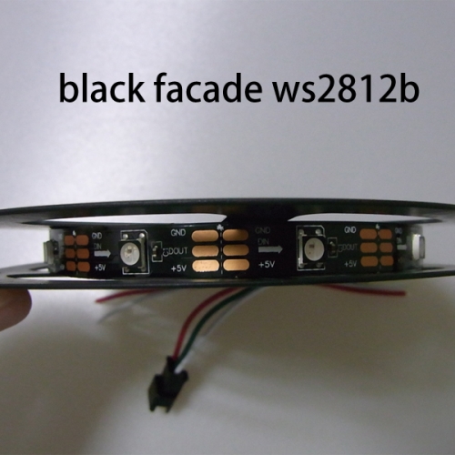 30 LEDs/m Black facade ws2812b digital LED tape