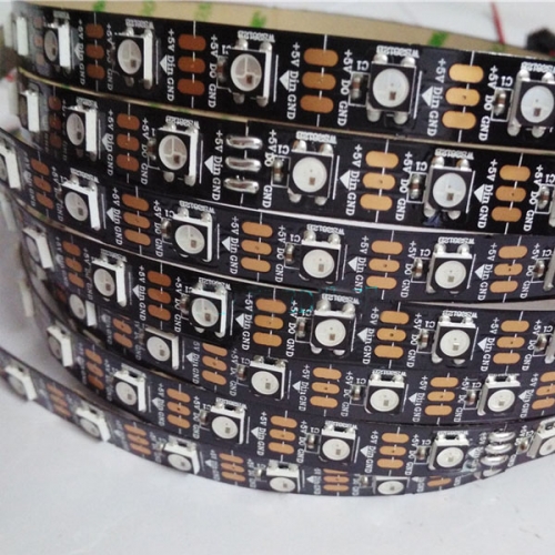 DC5v 300 LEDs black facade PCB ws2812b addressable LED tape