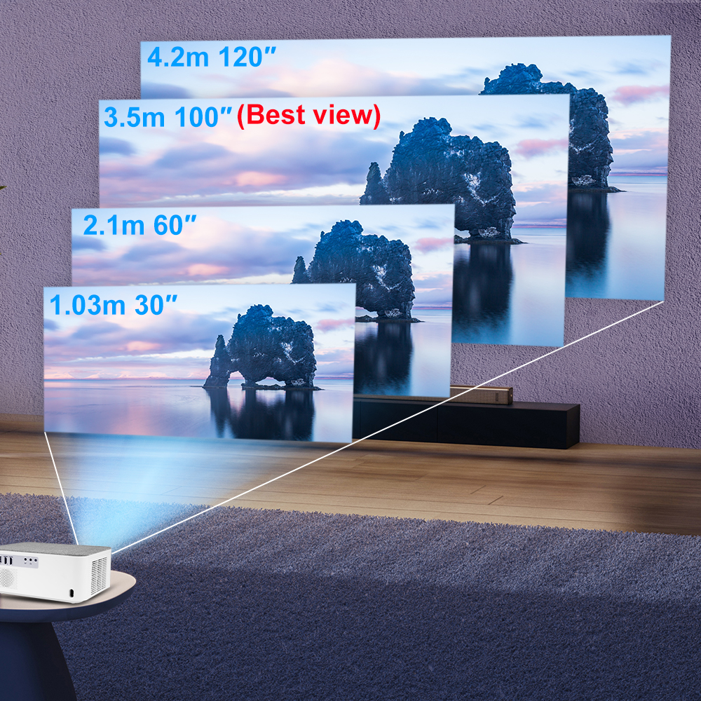 ThundeaL Portable Mini Projector TD92 Pro FHD 1080P Full HD Beam 4K Video WiFi Android Projector TD92Pro 3D Movie Home Theater