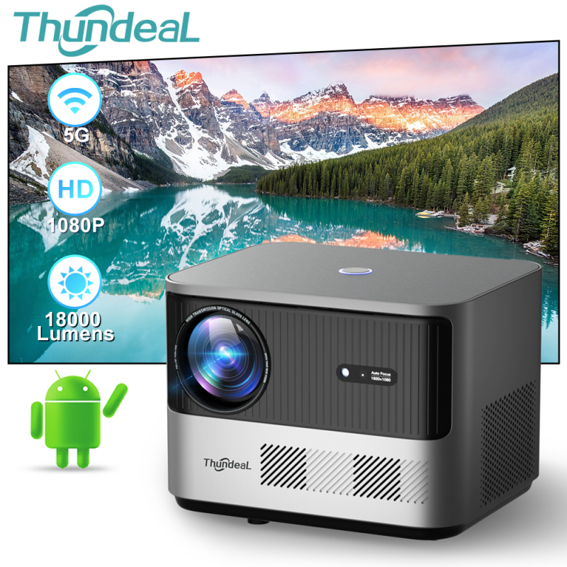 ThundeaL TDA6 Full HD Projector 1080P 2K 4K Video Home Theater Auto Focus 5G WiFi Android Projector TDA6W 3D Portable Proyector