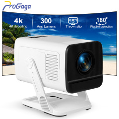 PROGAGA PG310 Mini Portable Projector 4K 1080P 720P Android 300Ansi BT5.4 Projetor PG310 Smart Home Theater Outdoor Video Beamer