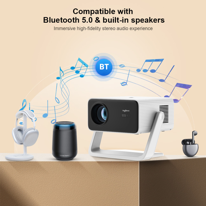 ThundeaL TD85W 4K Android Projector Full HD 1080P WIFI Auto Focus TD85 Home Theater Beam Projector for Movie Meeting Video
