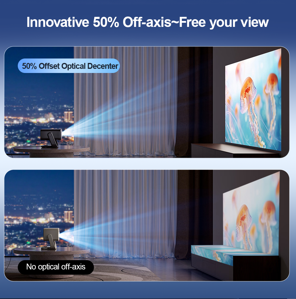 ThundeaL x VIDAA TD99W Live TV Smart Projector 4000Ansi 4K 50W Dolby WiFi Full HD 1080P Home Theater Outdoor Movie Video Projector