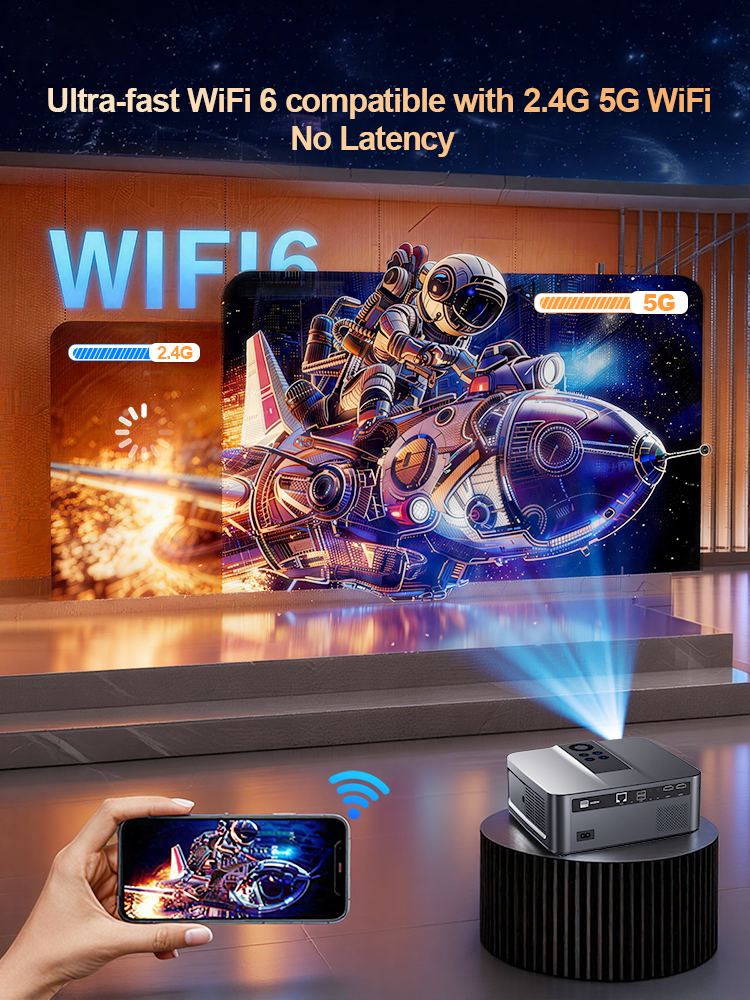 ThundeaL Full HD 1080P 4K Projector TD98W Mini Portable Android WiFi 2G 32G TD98 Mini Beam Projector 3D TV Home Theater Cinema