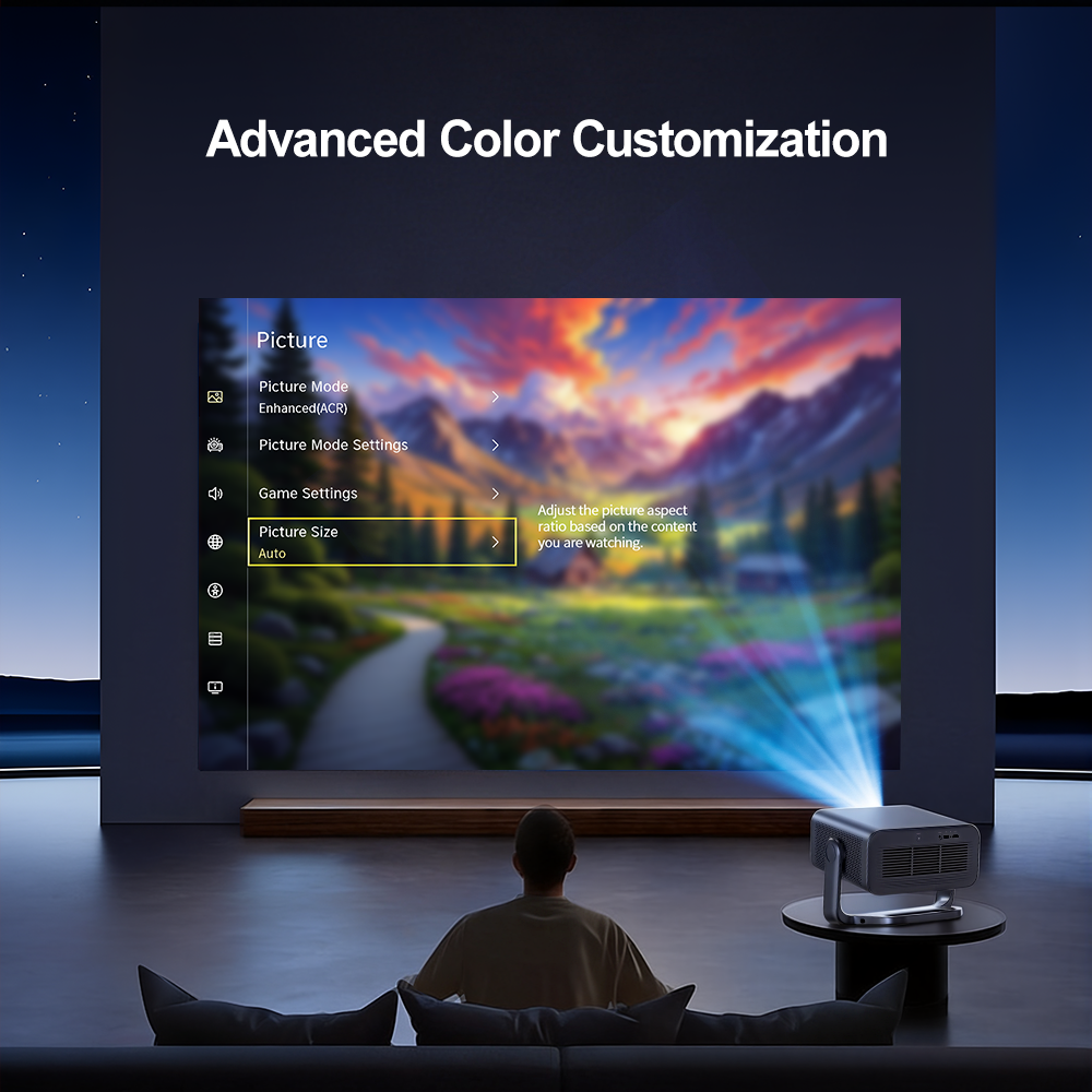 ThundeaL x VIDAA TD99W Live TV Smart Projector 4000Ansi 4K 50W Dolby WiFi Full HD 1080P Home Theater Outdoor Movie Video Projector
