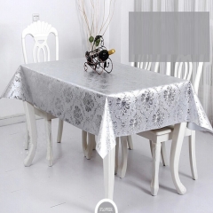 new design PVC embossed decorative plastic tablecloths