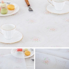 recycled homespun plastic tablecloth