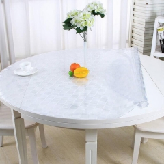 best price clear pvc table cover sheet, clear plastic table cover factory