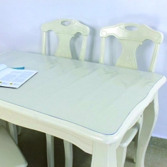 best price clear pvc table cover sheet, clear plastic table cover factory