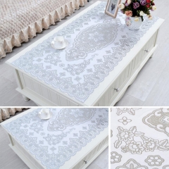 new design Gold/Silver plastic doily table cloth 60*100cm