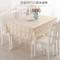 new design lace table cloth pvc, gold table cloth for wedding