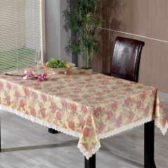new design PVC embossed russia printed custom plastic tablecloth factory