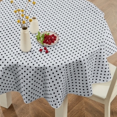 Polyester printing with nonwoven backing round tablecloth, polyester beer tablecloth