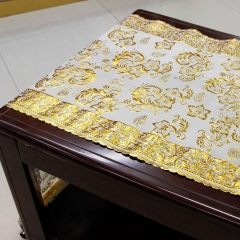 50cm gold longlace indian beaded table covers