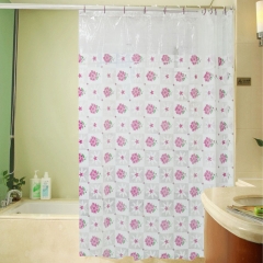 Innoplast PVC shower curtain with printed&spot&dolphin