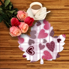 30*43cm coloring placemat for kids, pink placemat, ruffle placemat