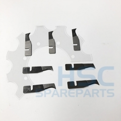 Carbide Tipped Cutter Blades for Krones/Sidel/KHS Beverage Bottle Cutting Machines 8900035006 8-900-03-500-6