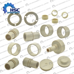 Spare parts are available for liquid food packaging equipment, including filling valves, rubber rollers, and lifting cylinders