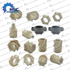Spare parts are available for liquid food packaging equipment, including filling valves, rubber rollers, and lifting cylinders