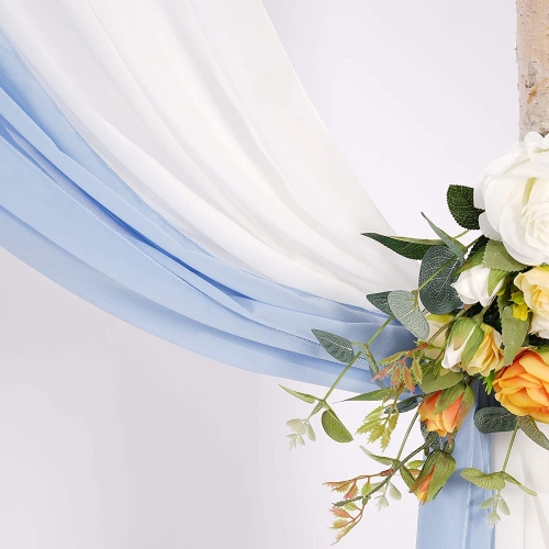 Dusty Blue Wedding Arch Draping Fabric Chiffon Fabric Drapery