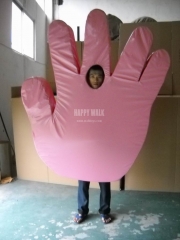 Hand custom cartoon character mascot costume