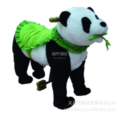 Panda Walking Animal plush ride on horse toy for playground