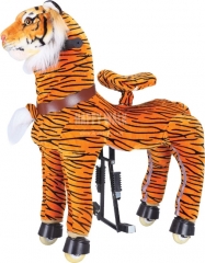 Tiger Pony Walking Animal plush ride on toy for playground