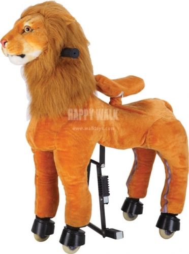 Lion Pony Walking Animal plush ride on toy for playground