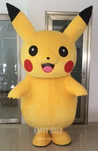 Pikachu Cartoon Character Mascot Costume for Adult