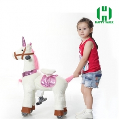 Unicorn Pony Walking Animal plush ride on horse toy for playground