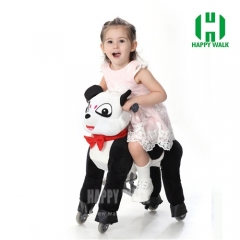 Panda Pony Walking Animal plush ride on horse toy for playground