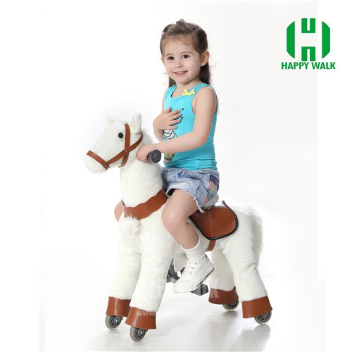 Walking Animal plush ride on horse toy for playground